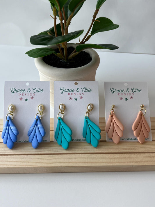 Handmade, Lightweight, Clay Earrings