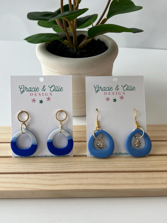 Handmade, Lightweight, Clay Earrings