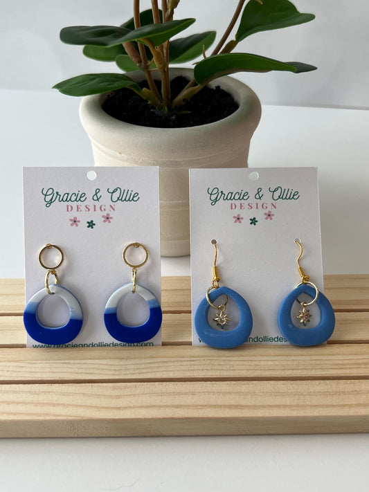 Handmade, Lightweight, Clay Earrings