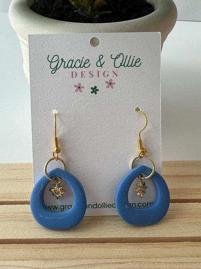 Handmade, Lightweight, Clay Earrings