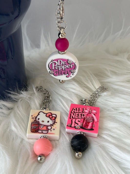 Dr Pepper Stanley/Bogg Bag Charm: Tumbler/Purse Accessory