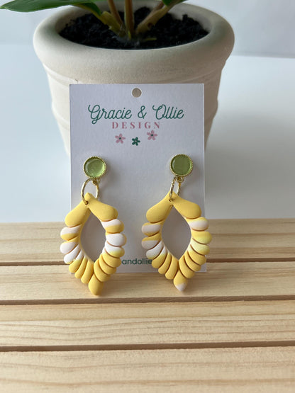 Handmade, Lightweight, Clay Earrings
