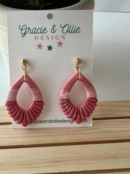 Handmade, Lightweight, Clay Earrings