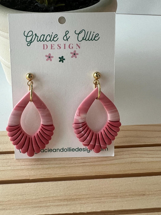Handmade, Lightweight, Clay Earrings