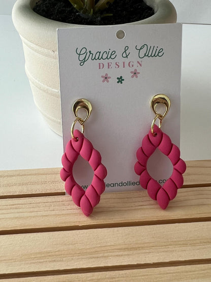 Handmade, Lightweight, Clay Earrings