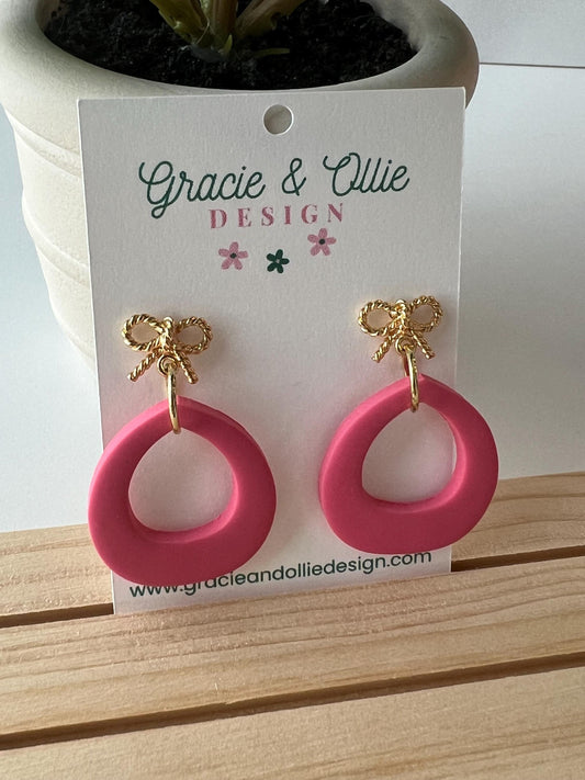 Handmade, Lightweight, Clay Earrings