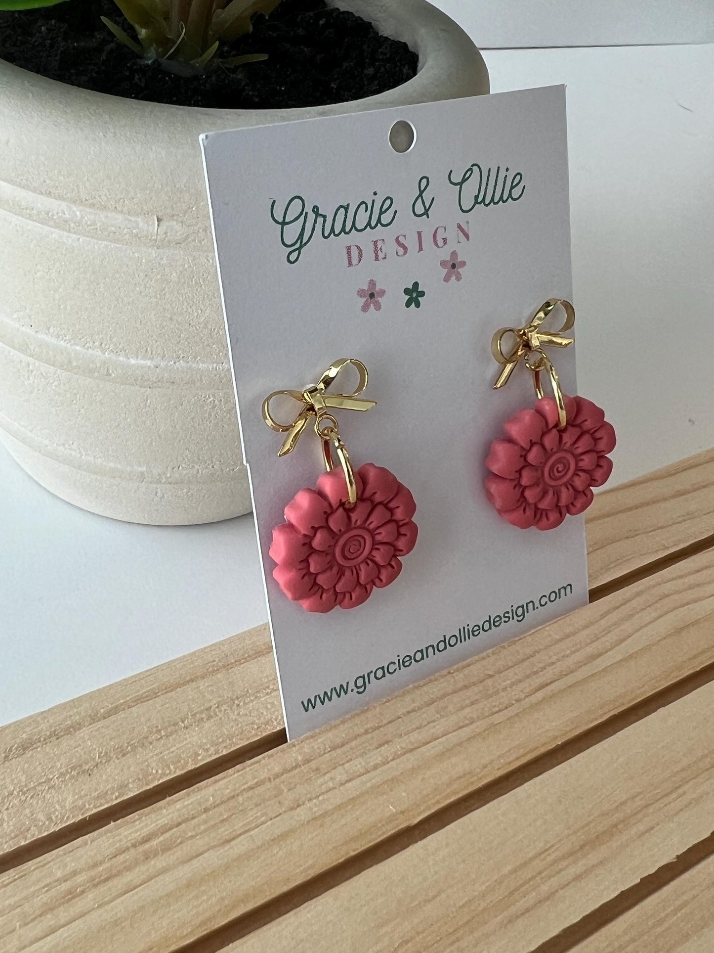 Handmade, Lightweight, Clay Earrings