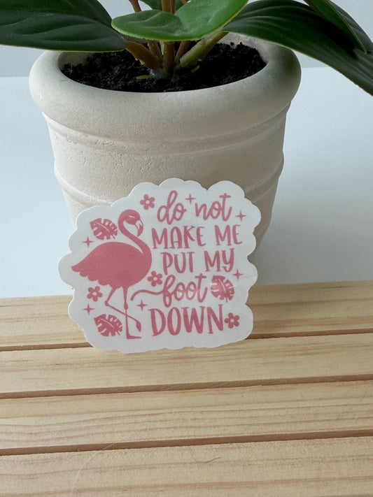 Flamingo Sticker - Water-Resistant Laptop Decal
