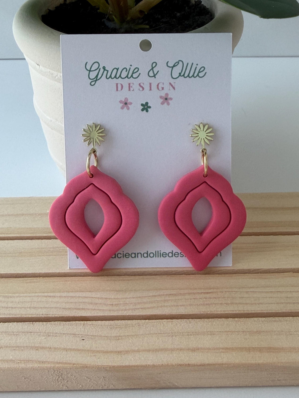 Handmade, Lightweight, Clay Earrings