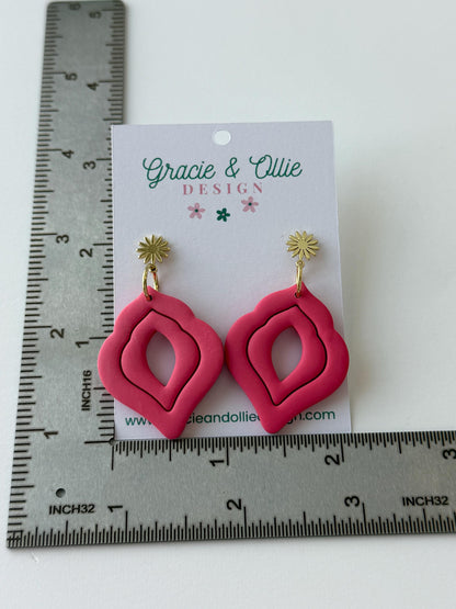 Handmade, Lightweight, Clay Earrings